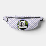 Bearded Collie Beardie Black Painting Cute Dog Art Fanny Pack