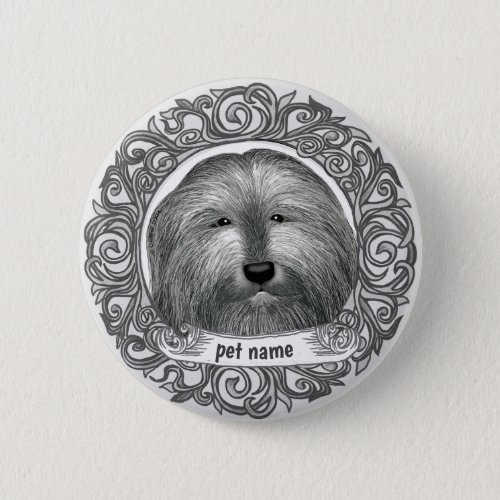 Bearded Collie  Button