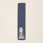 Bearded Collie Cartoon Dog Scarf<br><div class="desc">Beardie Lover's Scarf</div>