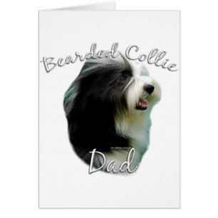 Bearded Collie Dad 2 Cards