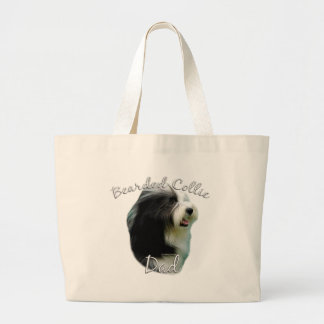 Bearded Collie Dad 2 Large Tote Bag