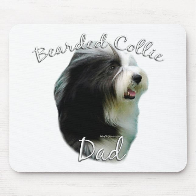 Bearded Collie Dad 2 Mouse Pad (Front)