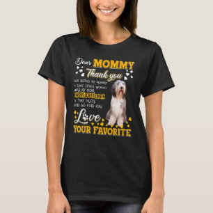 Bearded Collie Dear Mommy Thank You For Being My M T-Shirt