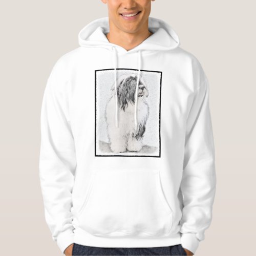 Bearded Collie Drawing _ Cute Original Dog Art Hoodie