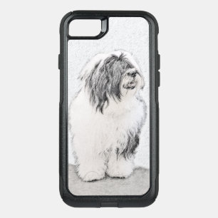 Bearded Collie Drawing - Cute Original Dog Art OtterBox Commuter iPhone SE/8/7 Case