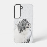 Bearded Collie Drawing - Cute Original Dog Art Samsung Galaxy S22 Case