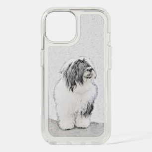 Bearded Collie Drawing - Cute Original Dog Art iPhone 15 Case