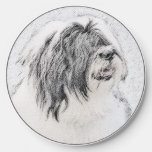 Bearded Collie Drawing - Cute Original Dog Art Wireless Charger