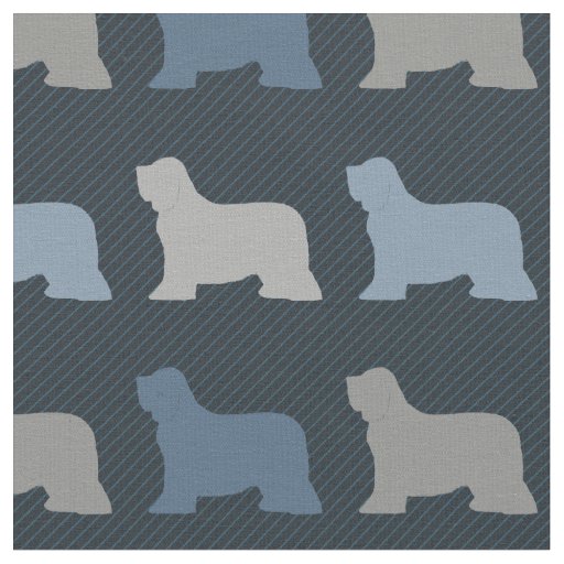 Bearded Collie Fabric