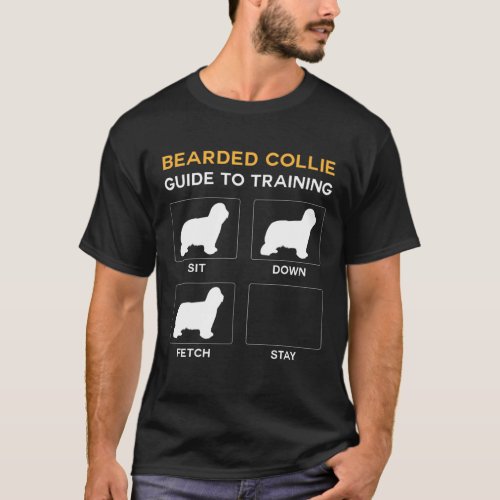 Bearded Collie Guide To Training Dog Obedience Dog T_Shirt