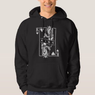 Bearded Collie King Of Hearts Beardie Dog Pop Hoodie