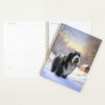 Bearded Collie Let It Snow Christmas  Planner