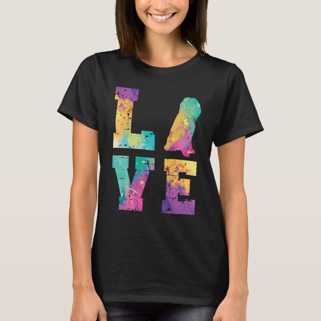 Bearded Collie Love T-Shirt (Front)