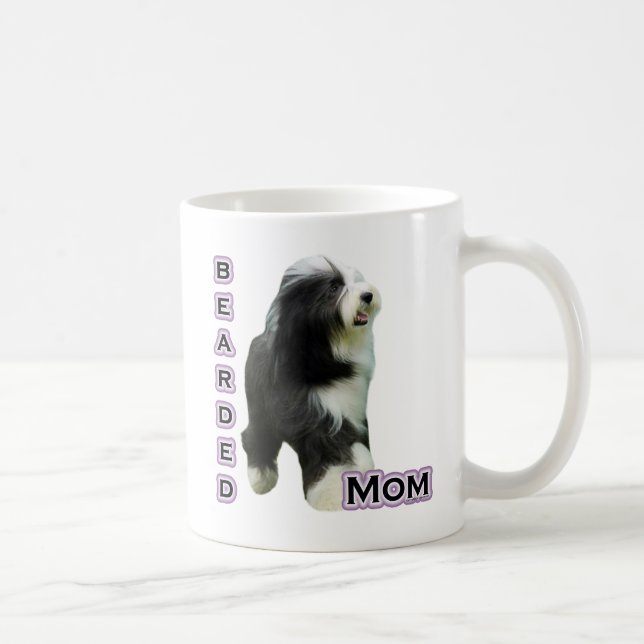 Bearded Collie Mom 4 Coffee Mug (Right)