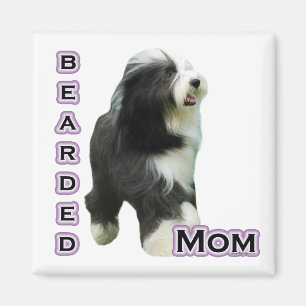 Bearded Collie Mom 4 - Magnet