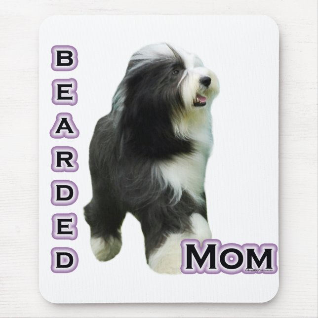 Bearded Collie Mom 4 Mouse Pad (Front)