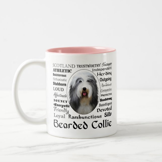 Bearded Collie Mug (Left)