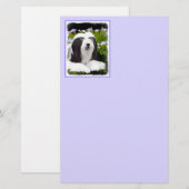 Bearded Collie Painting - Cute Original Dog Art (Front/Back)