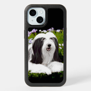 Bearded Collie Painting - Cute Original Dog Art iPhone 15 Case