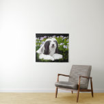 Bearded Collie Painting - Cute Original Dog Art Tapestry
