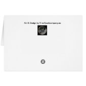 bearded collie pair cards (Back Horizontal)
