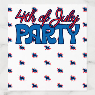 Bearded Collie Red White And Blue 4th Of July Envelope Liner