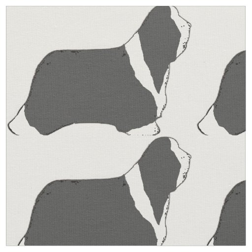 Bearded Collie silhouette.png Fabric