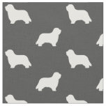 Bearded Collie Silhouettes | Dogs Patterned Fabric
