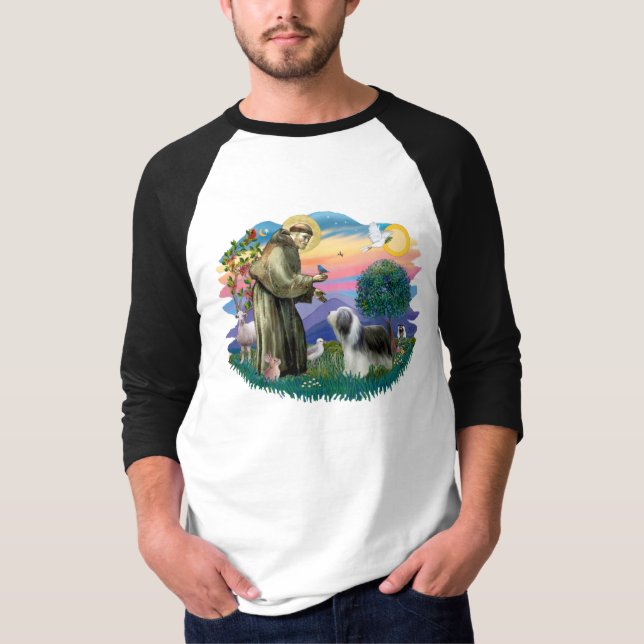 Bearded Collie (slate-white) T-Shirt (Front)