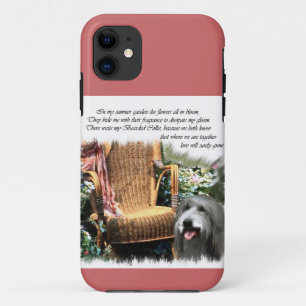 Bearded Collie Summer Garden iPhone 11 Case