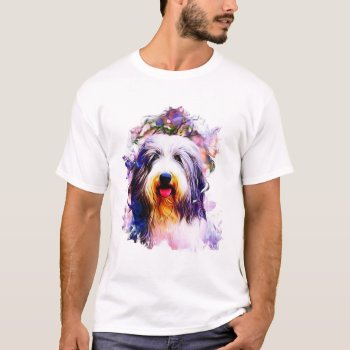Bearded Collie T-shirt by Kathys_Gallery at Zazzle