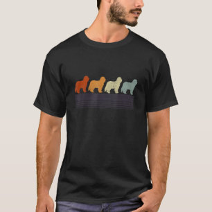 Bearded Collie Vintage Retro Mom Dad Dog Women T-Shirt