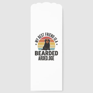Bearded Collie Vintage Sunset Dog Lover Design_1 Bookmarks