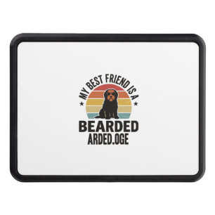 Bearded Collie Vintage Sunset Dog Lover Design_1 Hitch Cover