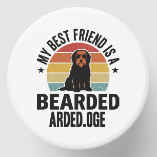 Bearded Collie Vintage Sunset Dog Lover Design_1 Mini Candle Favors