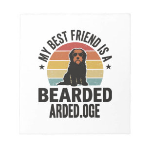 Bearded Collie Vintage Sunset Dog Lover Design_1 Notepad