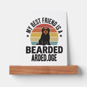 Bearded Collie Vintage Sunset Dog Lover Design_1 Picture Ledge
