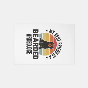 Bearded Collie Vintage Sunset Dog Lover Design_1 Rug