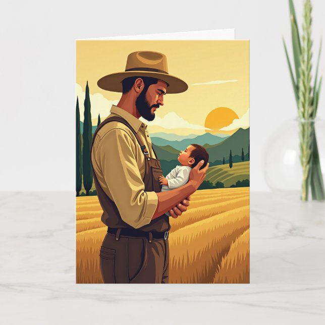 Bearded Dad Sweet Fathers Day Card (Front)