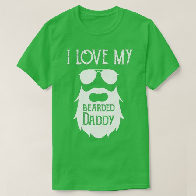 Bearded dad t for bearded men on mens day T-Shirt (Design Front)