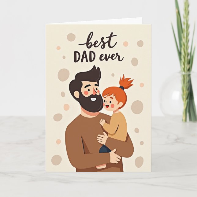Bearded Dads Sweet Fathers Day Card (Front)