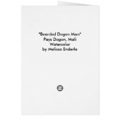 Bearded Dogon Man Cards (Back)