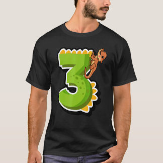 Bearded Dragon 3rd Birthday  Reptile Animal Graphi T-Shirt