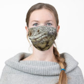 Bearded Dragon Adult Cloth Face Mask (Worn)