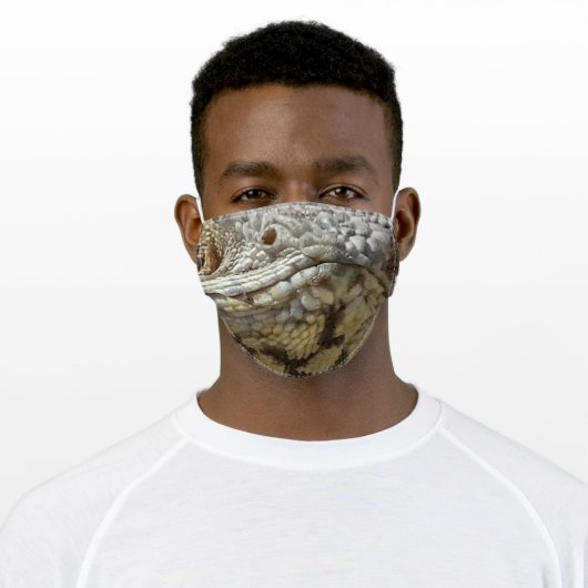 Bearded Dragon Adult Cloth Face Mask (Worn)