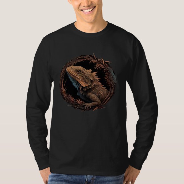 Bearded Dragon Animal  Wildlife Bearded Dragons  1 T-Shirt (Front)