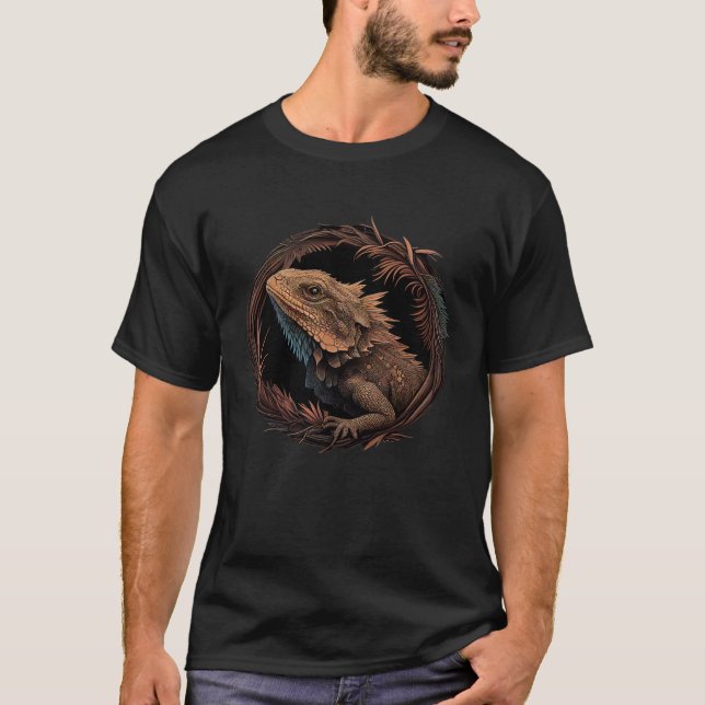 Bearded Dragon Animal  Wildlife Bearded Dragons  1 T-Shirt (Front)