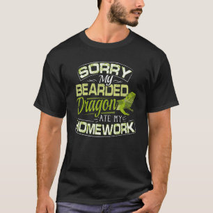 Bearded Dragon Bearded Dragon Ate My Homework T-Shirt