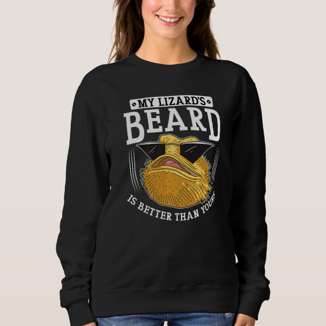 Bearded Dragon Bearded Lizard Cool Lizard Dragon Sweatshirt (Front)