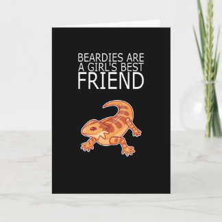 Bearded Dragon BEARDIES GIRLS BEST FRIEND Lizard Card